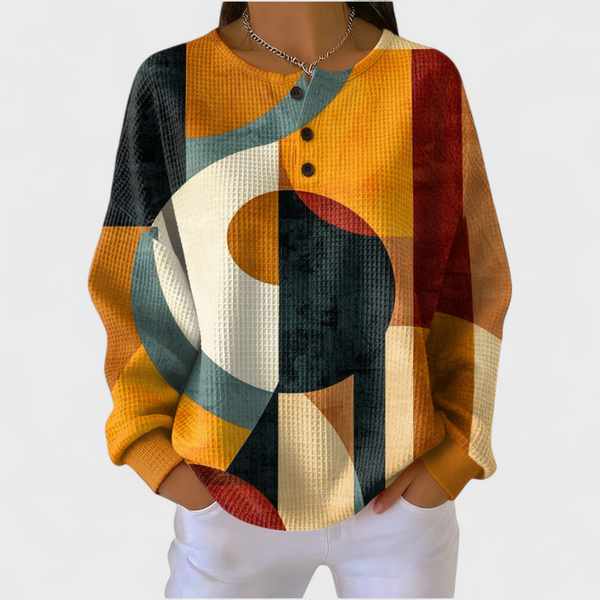 Katharina | Jumper with Raised Geometric Pattern