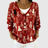 Gaia | Comfortable Buttoned Knit Cardigan
