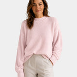 Mae | Round Neck Jumper with Puff Sleeves