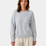 Alma | Knitted Floral Jumper