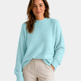 Mae | Round Neck Jumper with Puff Sleeves