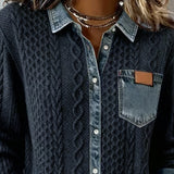 Cira | Patchwork Knit Shirt
