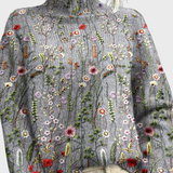 Gessica | Turtleneck with Floral Embroidery