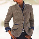 Aurea - Elegant Long Sleeve Coat