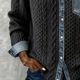 Cira | Patchwork Knit Shirt