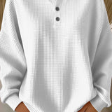 Aurelie | Waffle Knit Jumper with Buttons