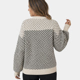 Rachael | Colour Block Round Neck Jumper