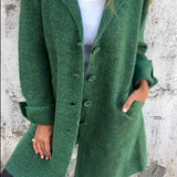 Baylea - Casual coat with lapels and single-breasted button closure