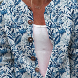 Floral Print Cardigan with Buttons