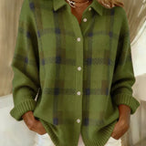Danique | Checked Shirt Jacket with Buttons