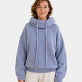 Marie | Soft Sweater with High Neck and Hood