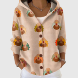 Elena | Comfortable Knitted Hooded Cardigan