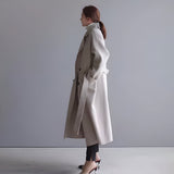 GRACE | Elegant coat with structured belt