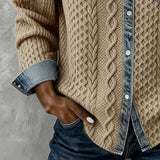 Cira | Patchwork Knit Shirt