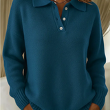 Maribel | Knitted Jumper with Polo Collar