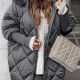 Annette - Winter Set with Hood and Diamond Print
