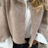 Celeste - Wool coat with round collar and long sleeves
