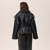 Elvira | Shearling Coat with Belt