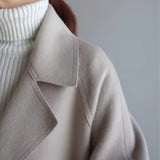 GRACE | Elegant coat with structured belt