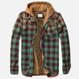 Alain – Checkered patchwork jacket for men