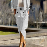 Elegant two-piece set with jacket and skirt