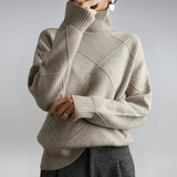 Laura | Luxurious cashmere jumper with high collar