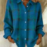 Danique | Checked Shirt Jacket with Buttons