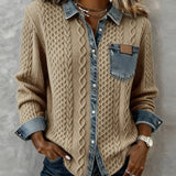Cira | Patchwork Knit Shirt