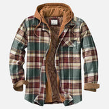 Alain – Checkered patchwork jacket for men
