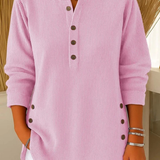 Livia | Tunic Sweater with Buttons