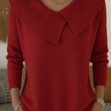 Serelinne | Ribbed Jumper with Wide Collar