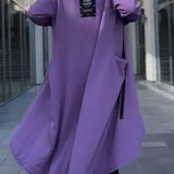 MANA™ | LONG HOODED SWEATSHIRT WITH ZIPPER MADE FROM LIGHT AND BREATHABLE FABRICS