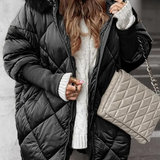 Annette - Winter Set with Hood and Diamond Print
