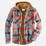 Alain – Checkered patchwork jacket for men