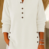 Livia | Tunic Sweater with Buttons