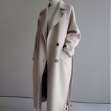 GRACE | Elegant coat with structured belt