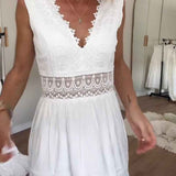 Circe - Kant Camisole Jurk met V-hals
