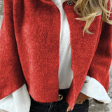 Celeste - Wool coat with round collar and long sleeves