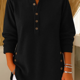 Livia | Tunic Sweater with Buttons