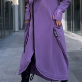 MANA™ | LONG HOODED SWEATSHIRT WITH ZIPPER MADE FROM LIGHT AND BREATHABLE FABRICS