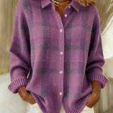 Danique | Checked Shirt Jacket with Buttons