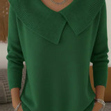 Serelinne | Ribbed Jumper with Wide Collar