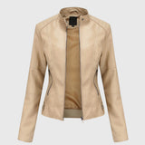 Isabella | Elegant Leather Jacket for Women