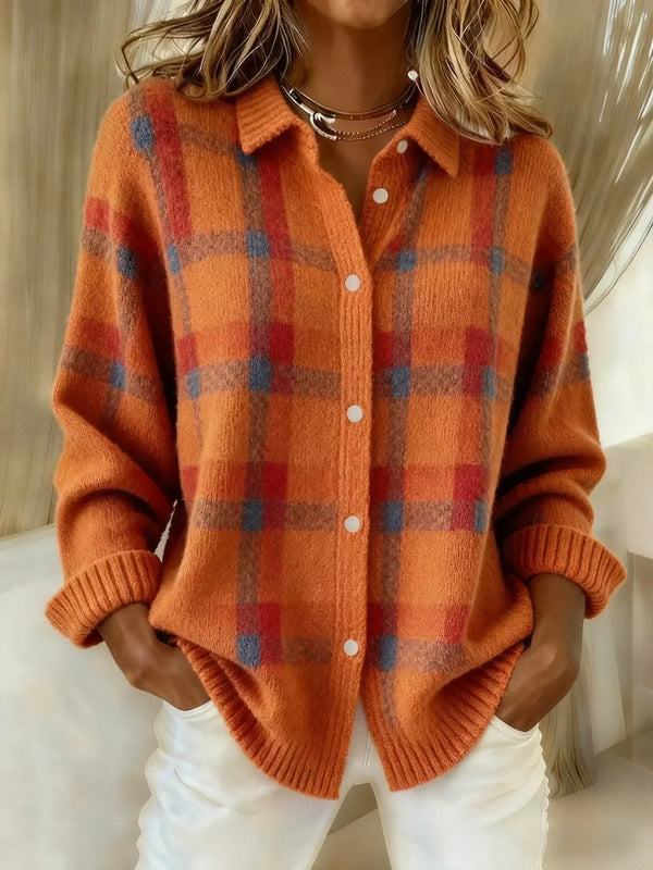 Danique | Checked Shirt Jacket with Buttons