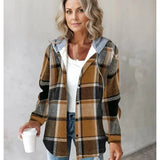 Elegant Printed Hooded Jacket