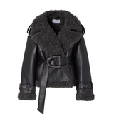 Elvira | Shearling Coat with Belt