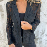 Lena | Transparent Lace Blazer with Elegant Structure