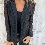 Lena | Transparent Lace Blazer with Elegant Structure
