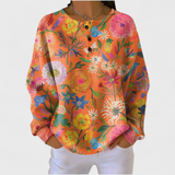Franziska | Colourful Floral Pattern Sweater