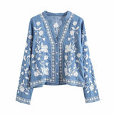 Teodora™ | ELEGANT FLORAL CARDIGAN